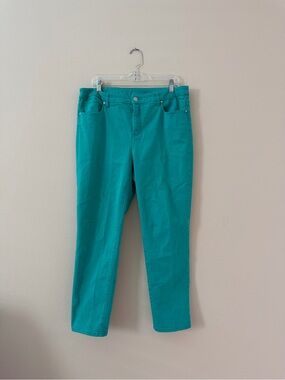 Chico's Teal Skinny Jeans